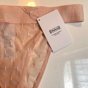 NWT Wolford Powder Pink LOGO panties XS